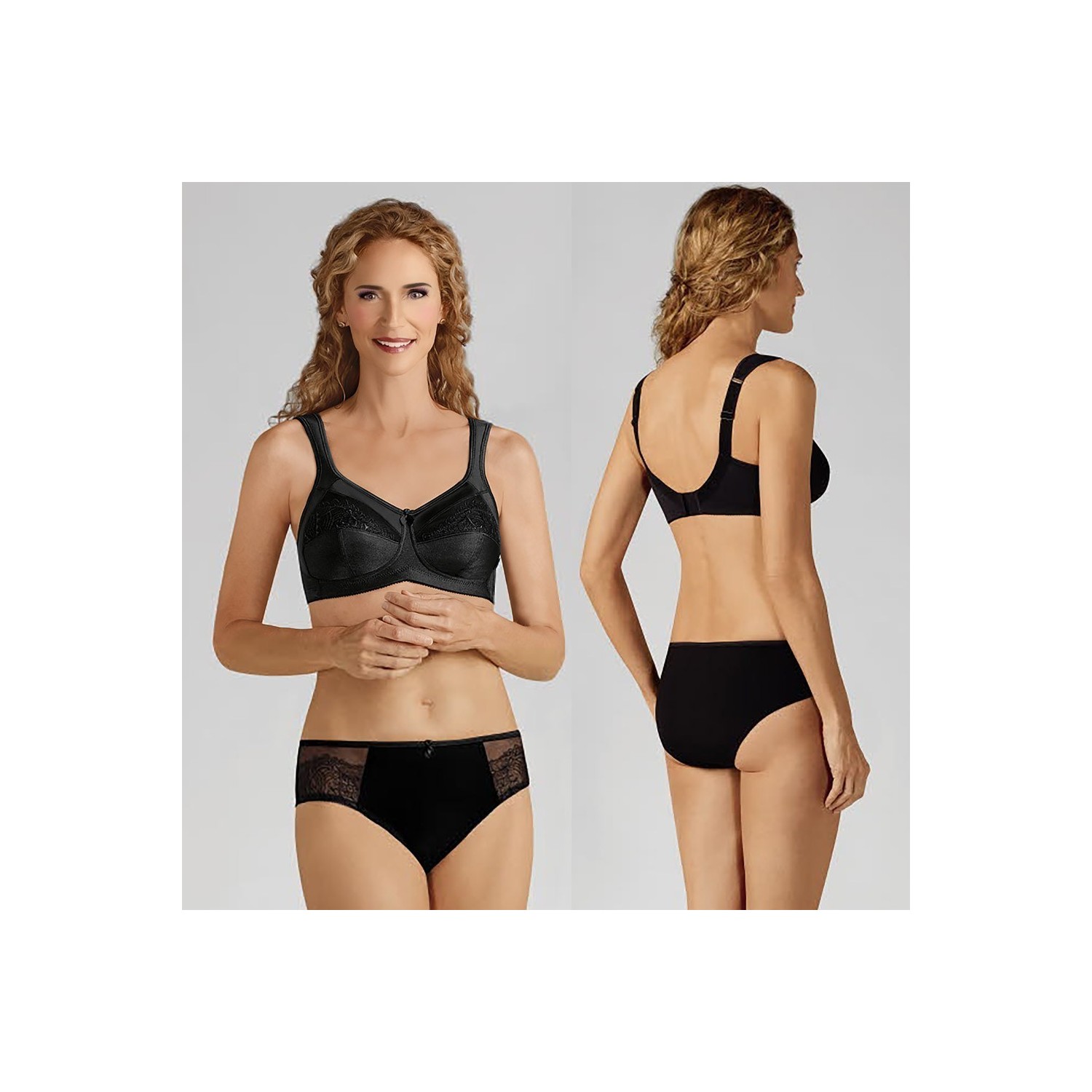 Ensemble lingerie, soutien-gorge sans armatures, slip pour faux seins