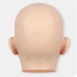 Masque en silicone tête pleine, visage réaliste 