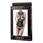 Bustier seins nus et string - Grey Velvet 